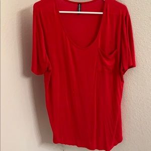 Allegrace Red Plus Size Top